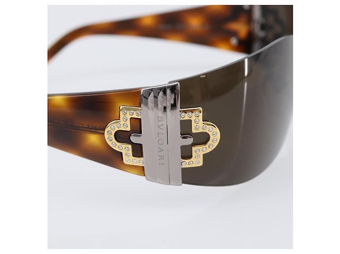 Bulgari Occhiali da sole BVLGARI plastica Brown Auth BA15666V Marrone - vista 8