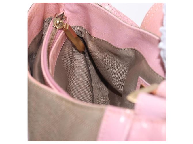 Borsa a tracolla FENDI Zucca Canvas Pink Gold Auth 202168V Rosa D'oro - vista 19