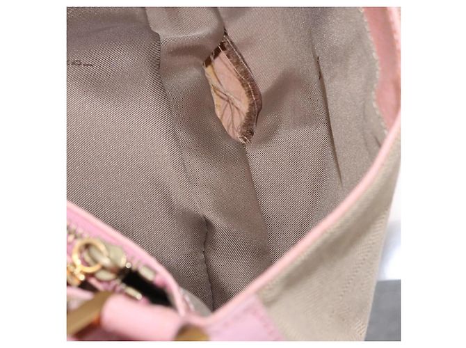 Borsa a tracolla FENDI Zucca Canvas Pink Gold Auth 202168V Rosa D'oro - vista 20