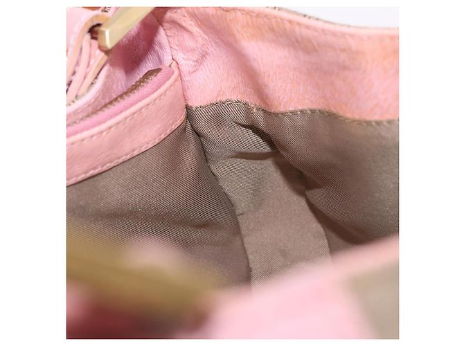 Borsa a tracolla FENDI Zucca Canvas Pink Gold Auth 202168V Rosa D'oro - vista 22