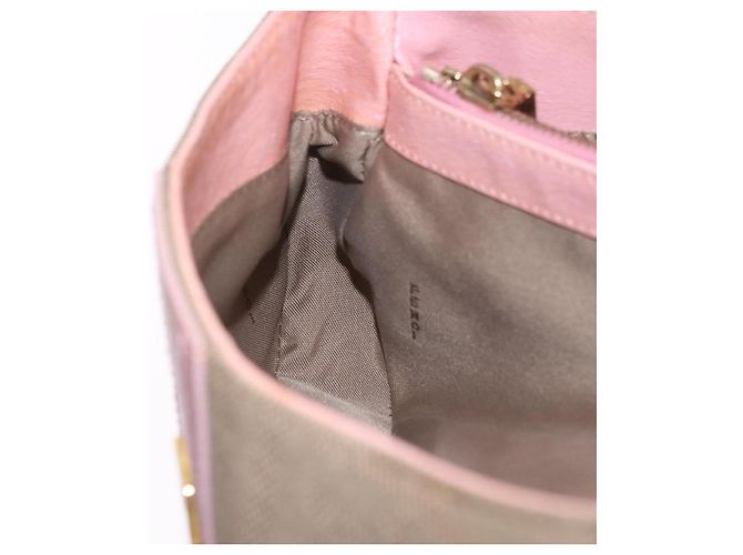 Borsa a tracolla FENDI Zucca Canvas Pink Gold Auth 202168V Rosa D'oro - vista 23