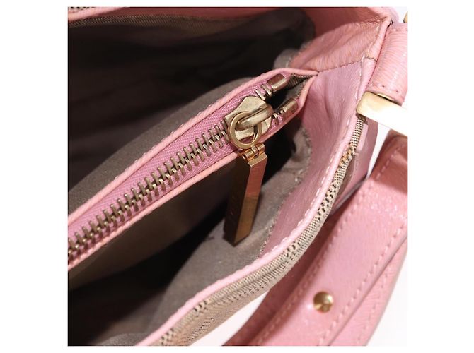 Borsa a tracolla FENDI Zucca Canvas Pink Gold Auth 202168V Rosa D'oro - vista 24