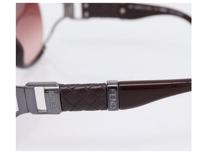 Occhiali da sole FENDI plastica Bordeaux Auth BA15674V Bordò - vista 7
