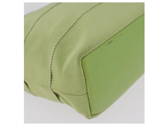Borsa Salvatore Ferragamo Vala Canvas Green Gold Auth 202914A D'oro Verde - vista 11