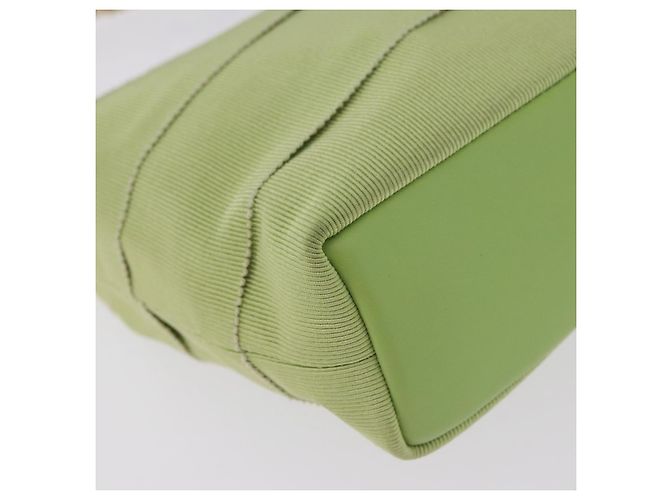 Borsa Salvatore Ferragamo Vala Canvas Green Gold Auth 202914A D'oro Verde - vista 13