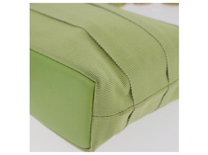 Borsa Salvatore Ferragamo Vala Canvas Green Gold Auth 202914A D'oro Verde - vista 14
