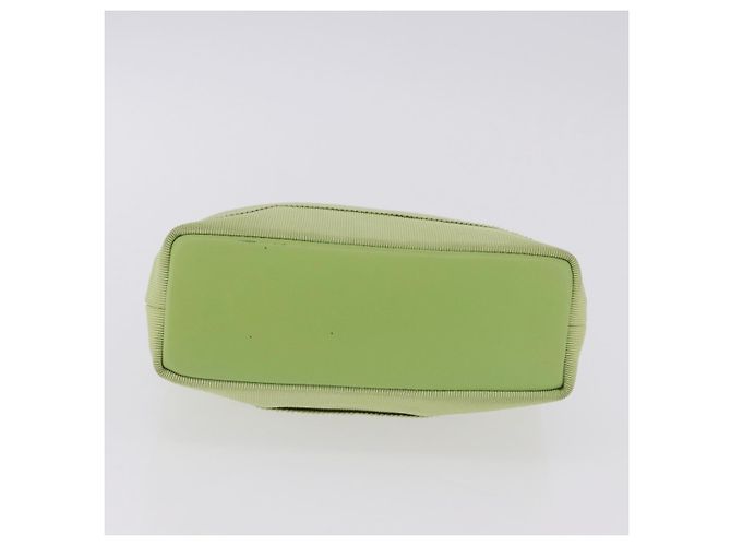Borsa Salvatore Ferragamo Vala Canvas Green Gold Auth 202914A D'oro Verde - vista 9