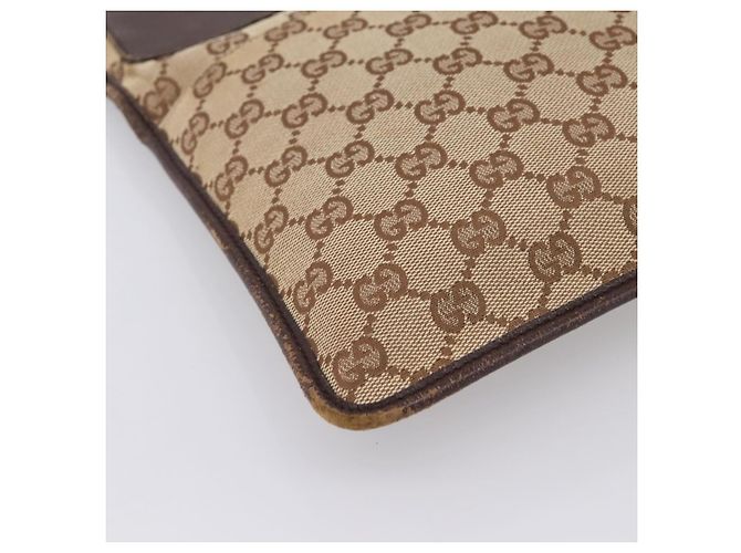 Borsa a tracolla GUCCI GG Canvas Beige Silver 27639 Auth 201150 Argento - vista 11