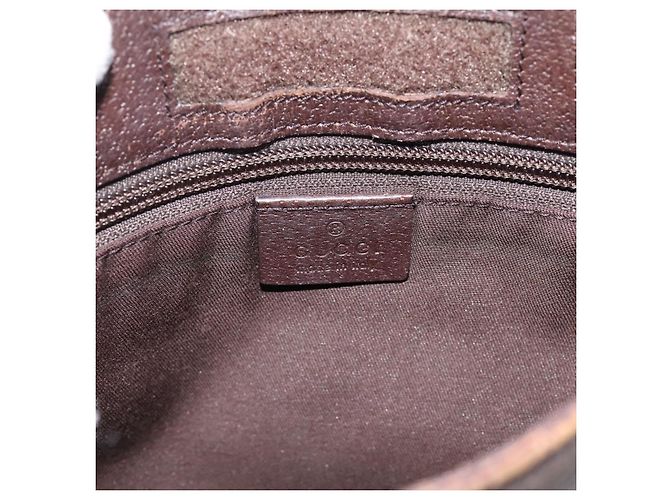Borsa a tracolla GUCCI GG Canvas Beige Silver 27639 Auth 201150 Argento - vista 14
