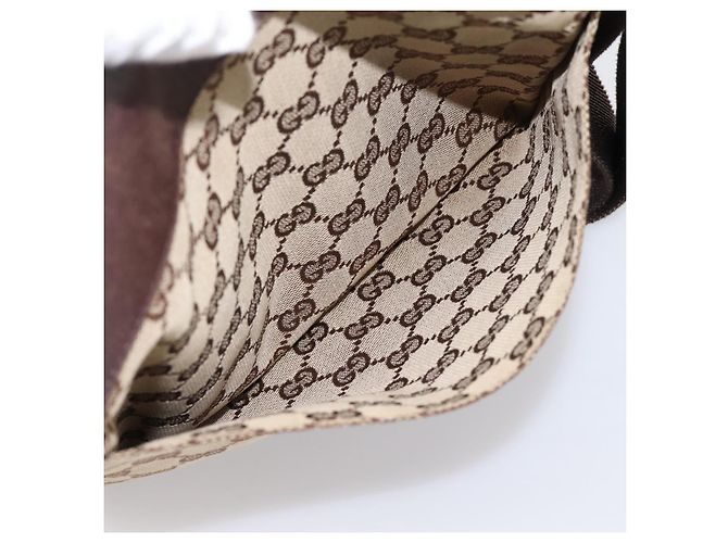 Borsa a tracolla GUCCI GG Canvas Beige Silver 27639 Auth 201150 Argento - vista 20