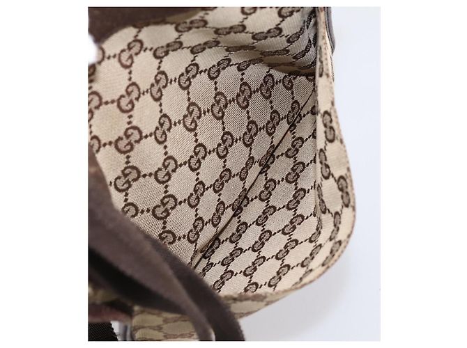 Borsa a tracolla GUCCI GG Canvas Beige Silver 27639 Auth 201150 Argento - vista 21