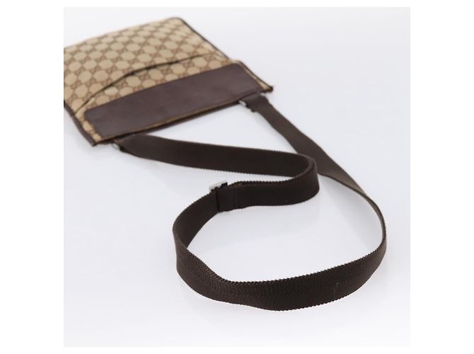 Borsa a tracolla GUCCI GG Canvas Beige Silver 27639 Auth 201150 Argento - vista 7