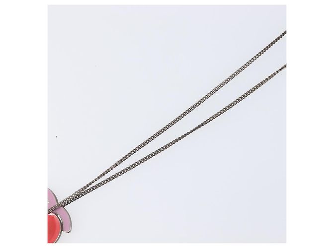 Collana CHANEL Metallo Rosa CC Auth 203054 - vista 13
