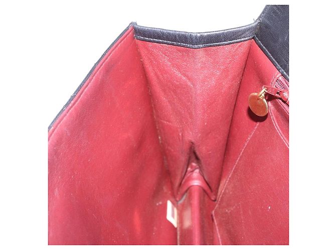 Borsa a tracolla CHANEL Matelasse in pelle d'agnello nera con CC dorato Auth 203208 Nero D'oro - vista 26