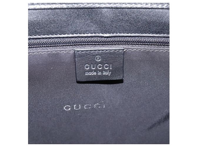 Borsa GUCCI Jackie Canvas Nero Argento 002 1065 Auth 203243A - vista 16