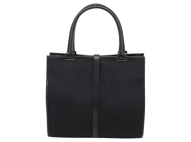 Borsa GUCCI Jackie Canvas Nero Argento 002 1065 Auth 203243A - vista 3