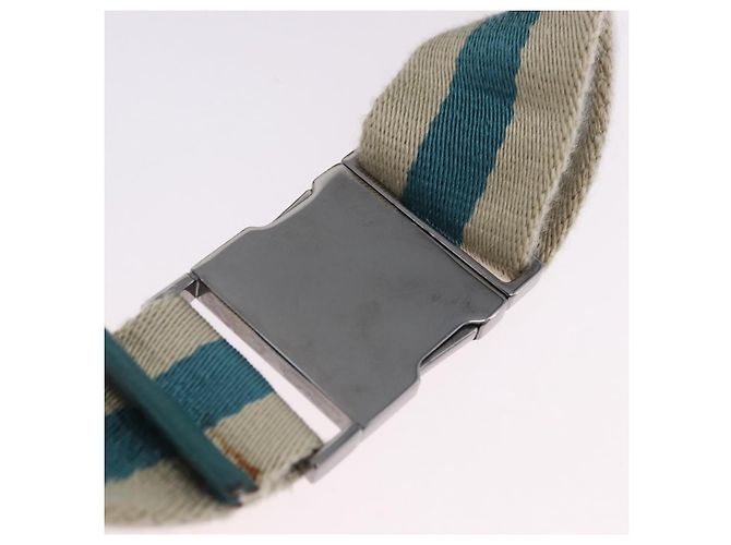 Riñonera GUCCI GG Canvas Sherry Line Beige Silver 28566 Auth 202696A Plata - vista 11