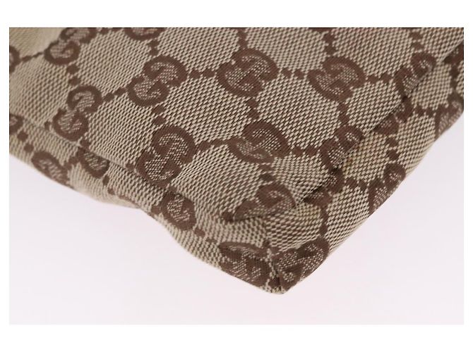 Riñonera GUCCI GG Canvas Sherry Line Beige Silver 28566 Auth 202696A Plata - vista 15