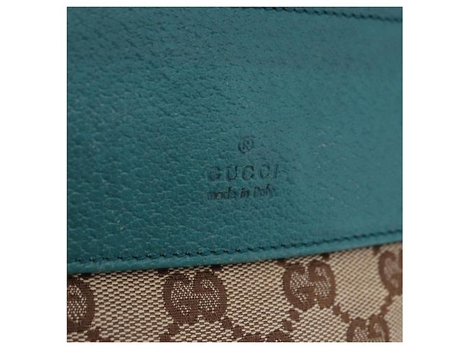 Riñonera GUCCI GG Canvas Sherry Line Beige Silver 28566 Auth 202696A Plata - vista 18