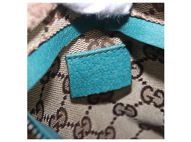 Riñonera GUCCI GG Canvas Sherry Line Beige Silver 28566 Auth 202696A Plata - vista 19
