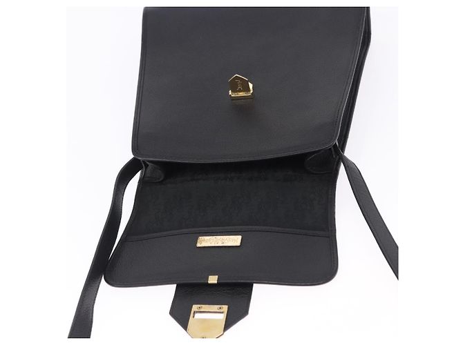 Autre Marque Borsa a tracolla SAINT LAURENT in pelle nera e oro Auth ka6131 Nero - vista 18