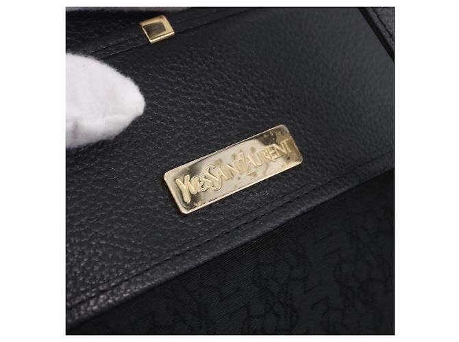 Autre Marque Borsa a tracolla SAINT LAURENT in pelle nera e oro Auth ka6131 Nero - vista 20