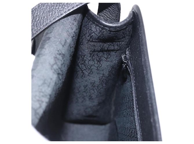 Autre Marque Borsa a tracolla SAINT LAURENT in pelle nera e oro Auth ka6131 Nero - vista 22