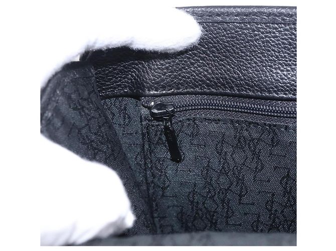 Autre Marque Borsa a tracolla SAINT LAURENT in pelle nera e oro Auth ka6131 Nero - vista 24
