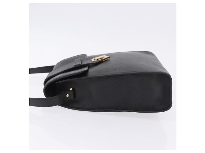 Autre Marque Borsa a tracolla SAINT LAURENT in pelle nera e oro Auth ka6131 Nero - vista 5