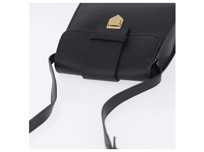 Autre Marque Borsa a tracolla SAINT LAURENT in pelle nera e oro Auth ka6131 Nero - vista 6