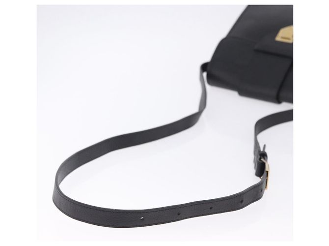 Autre Marque Borsa a tracolla SAINT LAURENT in pelle nera e oro Auth ka6131 Nero - vista 7