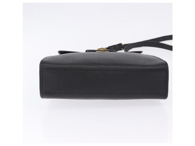 Autre Marque Borsa a tracolla SAINT LAURENT in pelle nera e oro Auth ka6131 Nero - vista 9