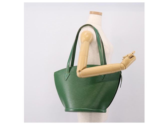 LOUIS VUITTON Borsa Shopping Epi Saint Jacques Green M52274 LV Auth 203777 Verde - vista 25