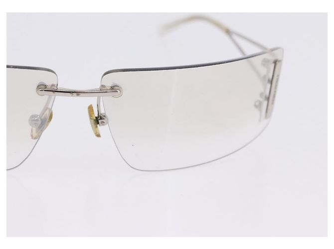 Occhiali da sole Christian Dior MIUMIU PRADA Plastica Set da 3 Nero Argento Auth BA15439 Beige - vista 13