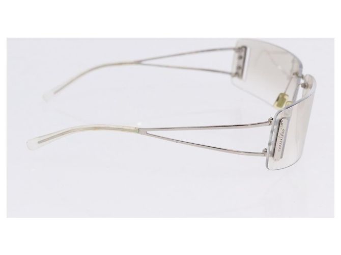 Occhiali da sole Christian Dior MIUMIU PRADA Plastica Set da 3 Nero Argento Auth BA15439 Beige - vista 14