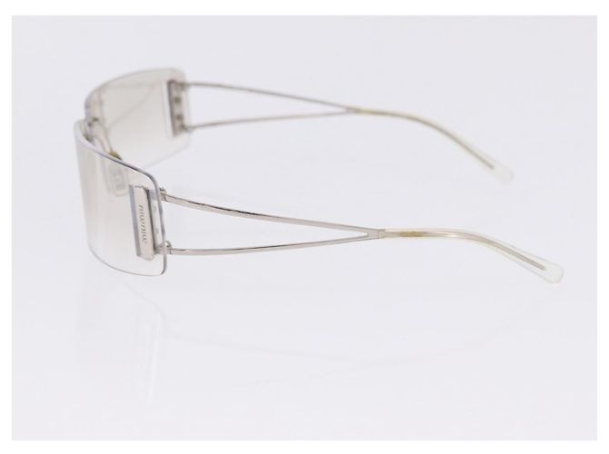 Occhiali da sole Christian Dior MIUMIU PRADA Plastica Set da 3 Nero Argento Auth BA15439 Beige - vista 15