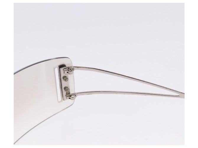 Occhiali da sole Christian Dior MIUMIU PRADA Plastica Set da 3 Nero Argento Auth BA15439 Beige - vista 16