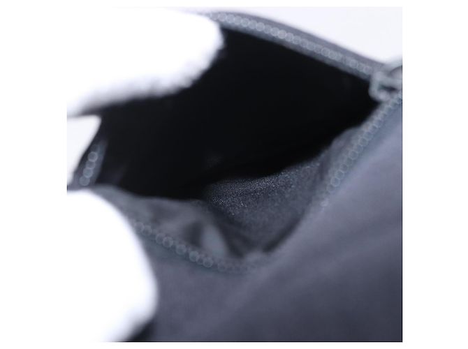 Miu Miu Schultertasche Nylon Black Silver Auth mr2866A Schwarz Silber - Ansicht 24