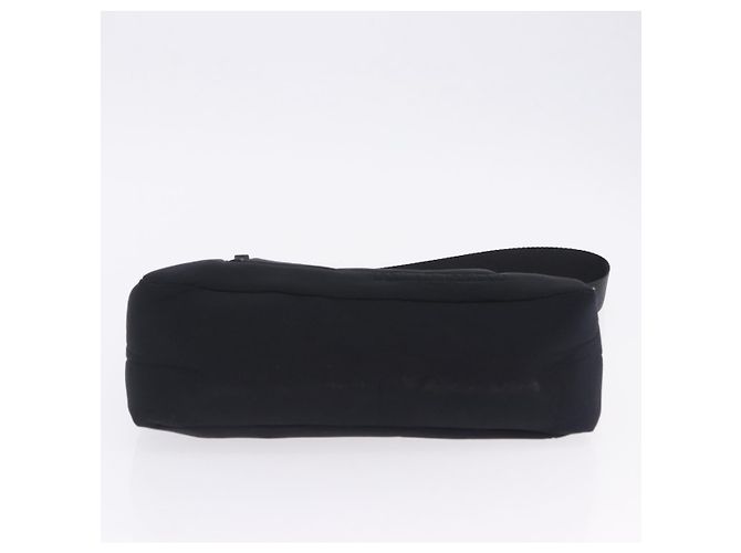 Miu Miu Schultertasche Nylon Black Silver Auth mr2866A Schwarz Silber - Ansicht 5