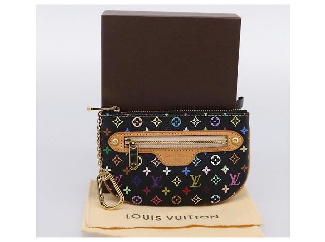LOUIS VUITTON Monogram Multicolor Pochette MM Purse Black M60031 LV Auth 202597V Nero - vista 12