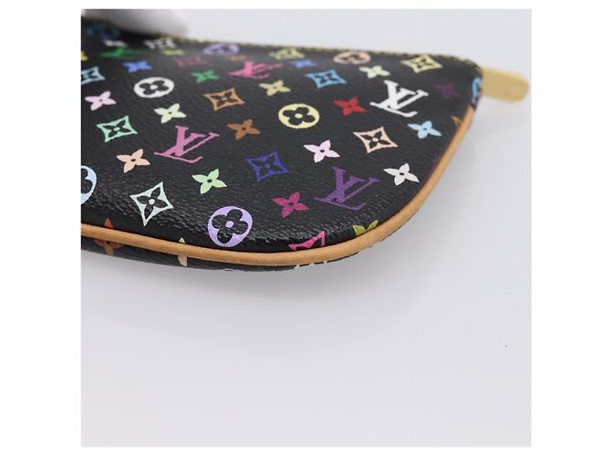 LOUIS VUITTON Monogram Multicolor Pochette MM Purse Black M60031 LV Auth 202597V Nero - vista 15