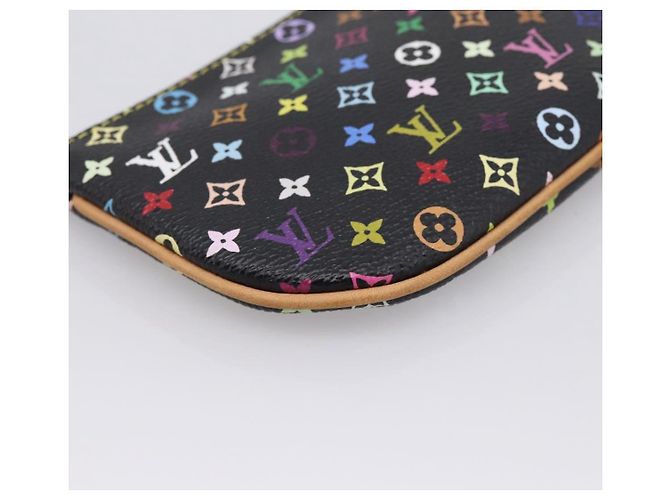 LOUIS VUITTON Monogram Multicolor Pochette MM Purse Black M60031 LV Auth 202597V Nero - vista 16