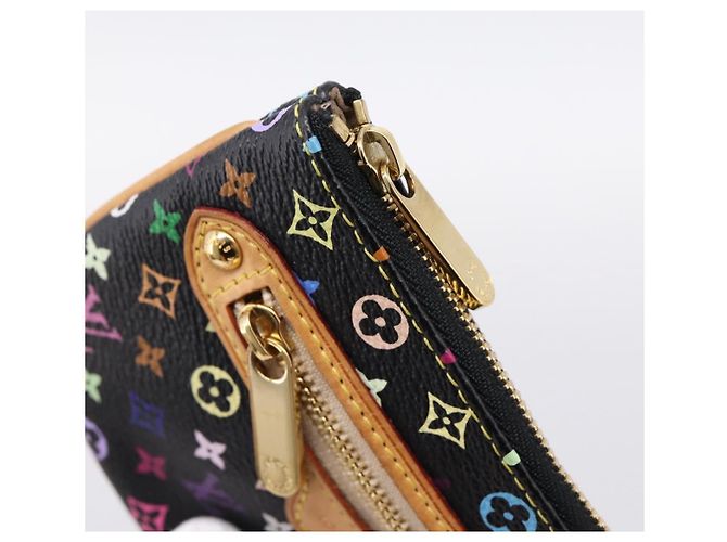 LOUIS VUITTON Monogram Multicolor Pochette MM Purse Black M60031 LV Auth 202597V Nero - vista 17