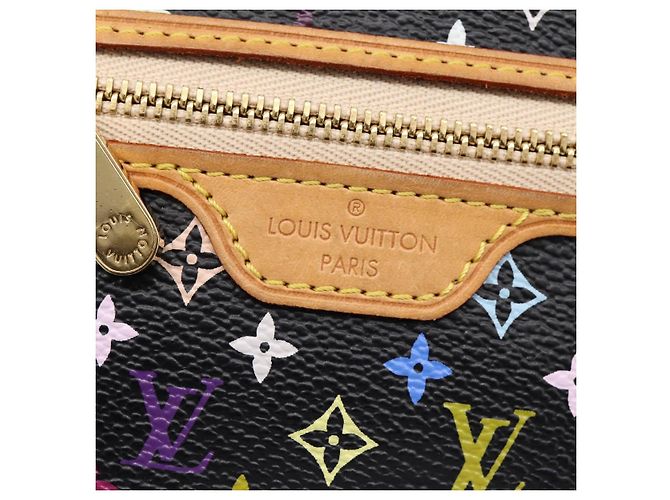 LOUIS VUITTON Monogram Multicolor Pochette MM Purse Black M60031 LV Auth 202597V Nero - vista 18