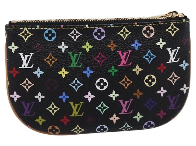 LOUIS VUITTON Monogram Multicolor Pochette MM Purse Black M60031 LV Auth 202597V Nero - vista 2