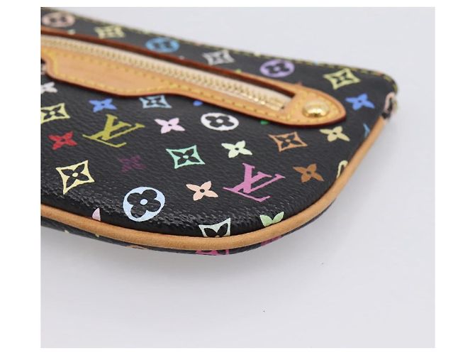 LOUIS VUITTON Monogram Multicolor Pochette MM Purse Black M60031 LV Auth 202597V Nero - vista 7