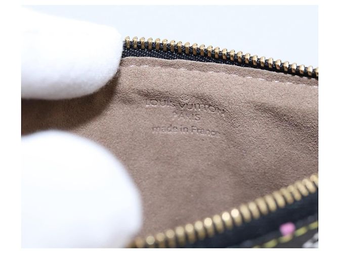 LOUIS VUITTON Monogram Multicolor Pochette MM Purse Black M60031 LV Auth 202597V Nero - vista 9