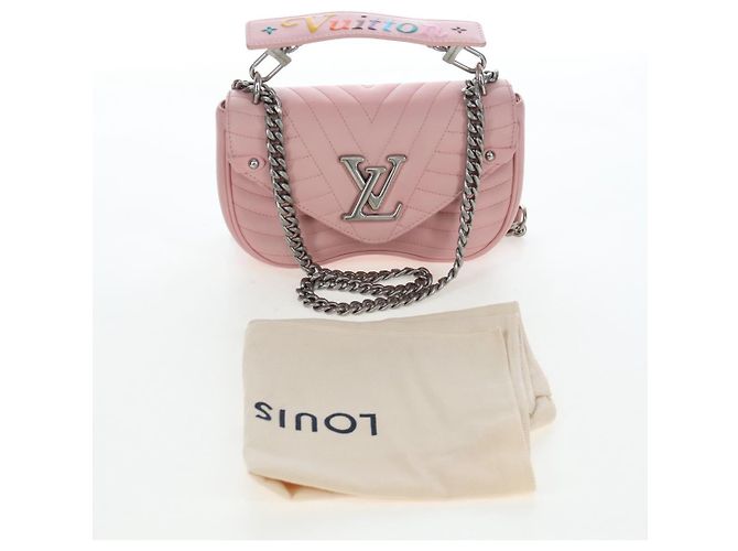 LOUIS VUITTON New Wave Chain Bag MM Borsa a Tracolla Rosa M51944 LV Auth 202180V - vista 12