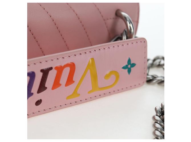 LOUIS VUITTON New Wave Chain Bag MM Borsa a Tracolla Rosa M51944 LV Auth 202180V - vista 16