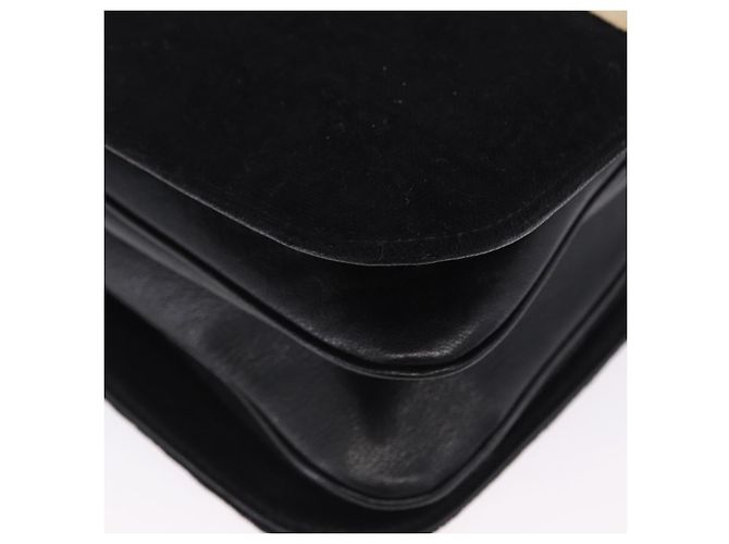 Borsa a Tracolla GUCCI Interlocking G Velluto Nero Argento Auth 193808V - vista 15